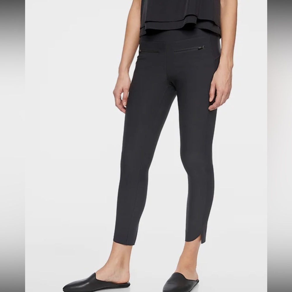 Athleta Stellar Crop pants Charcoal Gray size S